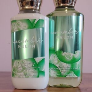 Cucumber Melon Body Wash and Lotion Set